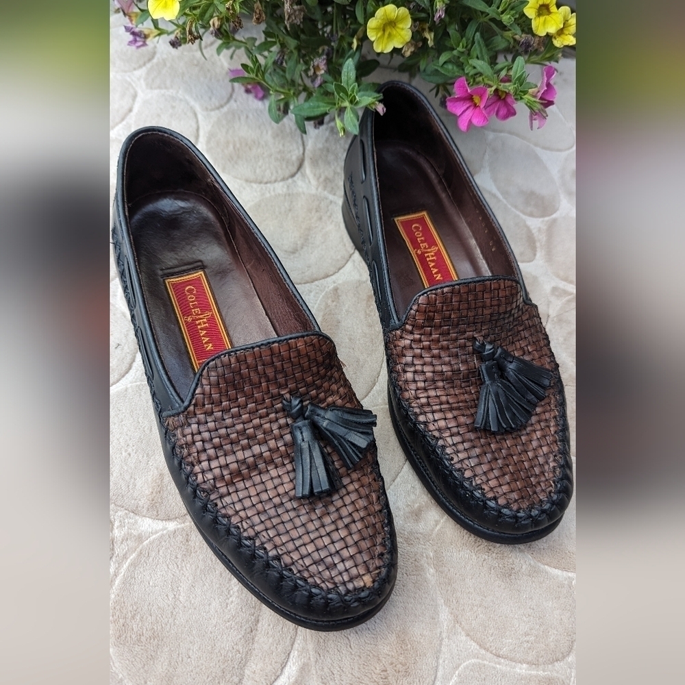 Cole Haan Brown and Black Loafers - Picture 6 of 12